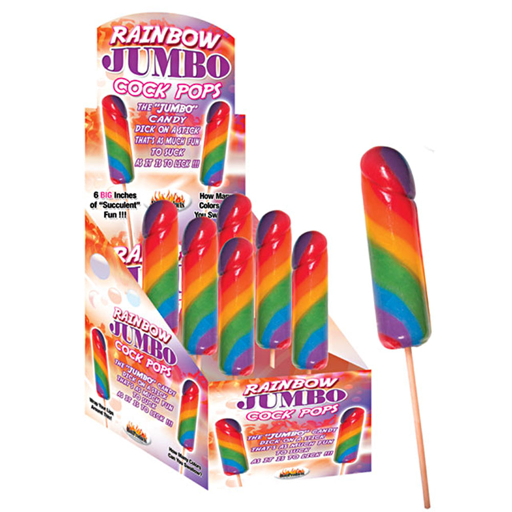 Rainbow Jumbo Cock Pops (6/DP)