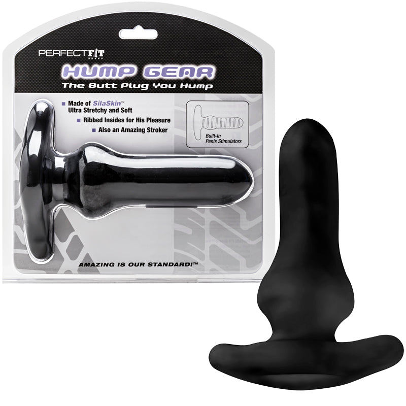 Perfect Fit Hump Gear Penetration Butt Plug - Black