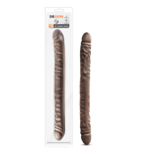 Dr. Skin - 18 Inch Double Dildo - Chocolate