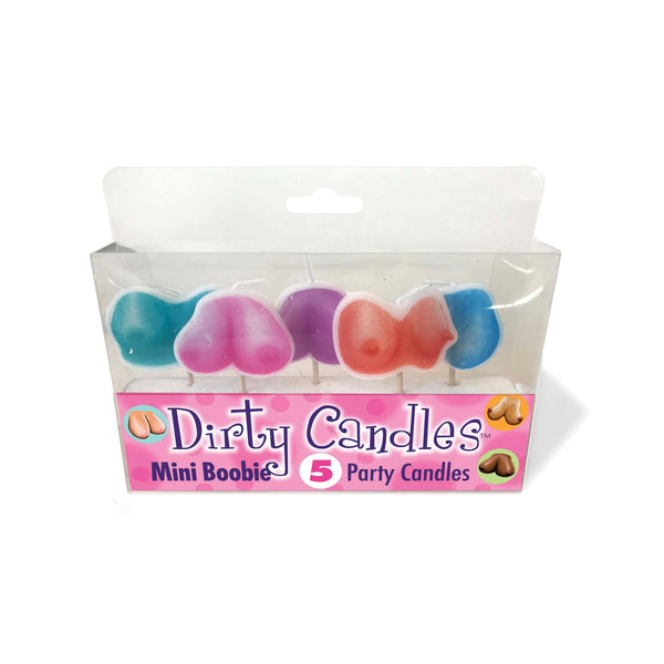 Mini Boobie Dirty Candle Set - Set of 5