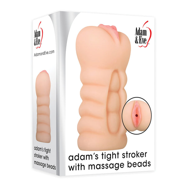 Adam & Eve Adam's Tight Stroker w/Massage Beads - Ivory