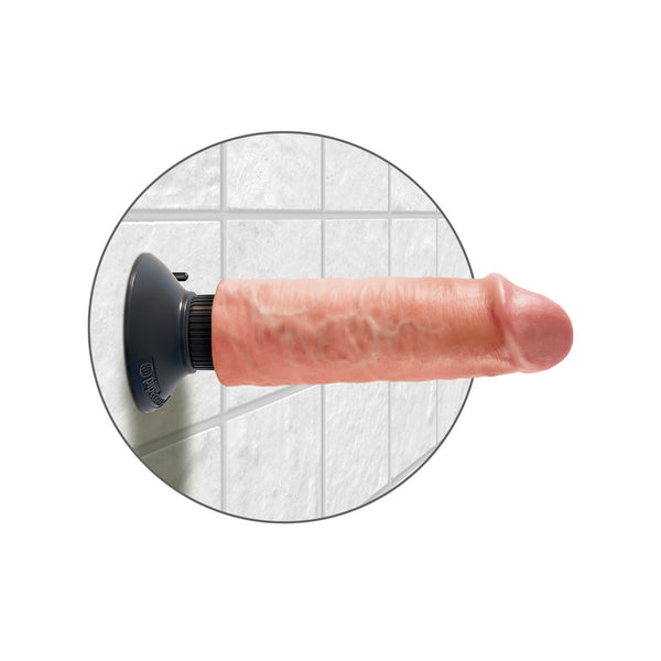 King Cock 6-Inch Vibrating Cock - Light