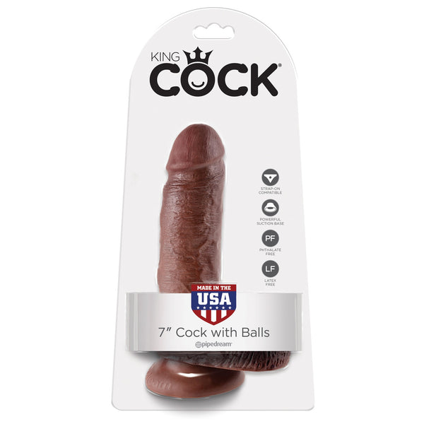 King Cock 7-Inch Cock Brown