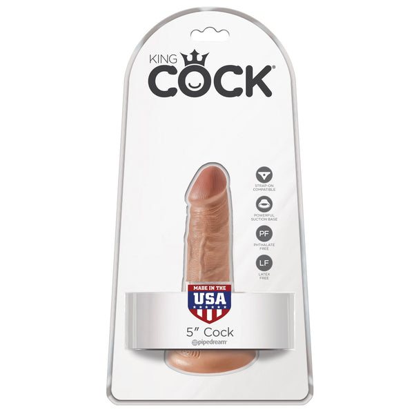 King Cock 5" Cock - Tan