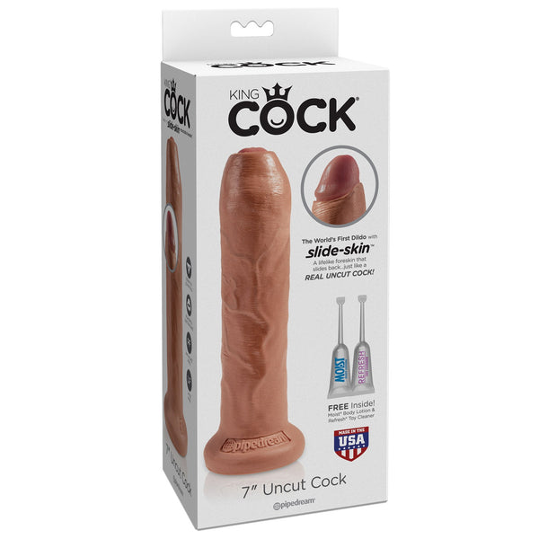 King Cock 7" Uncut - Tan