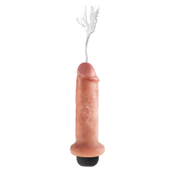 King Cock 6" Squirting Cock - Flesh