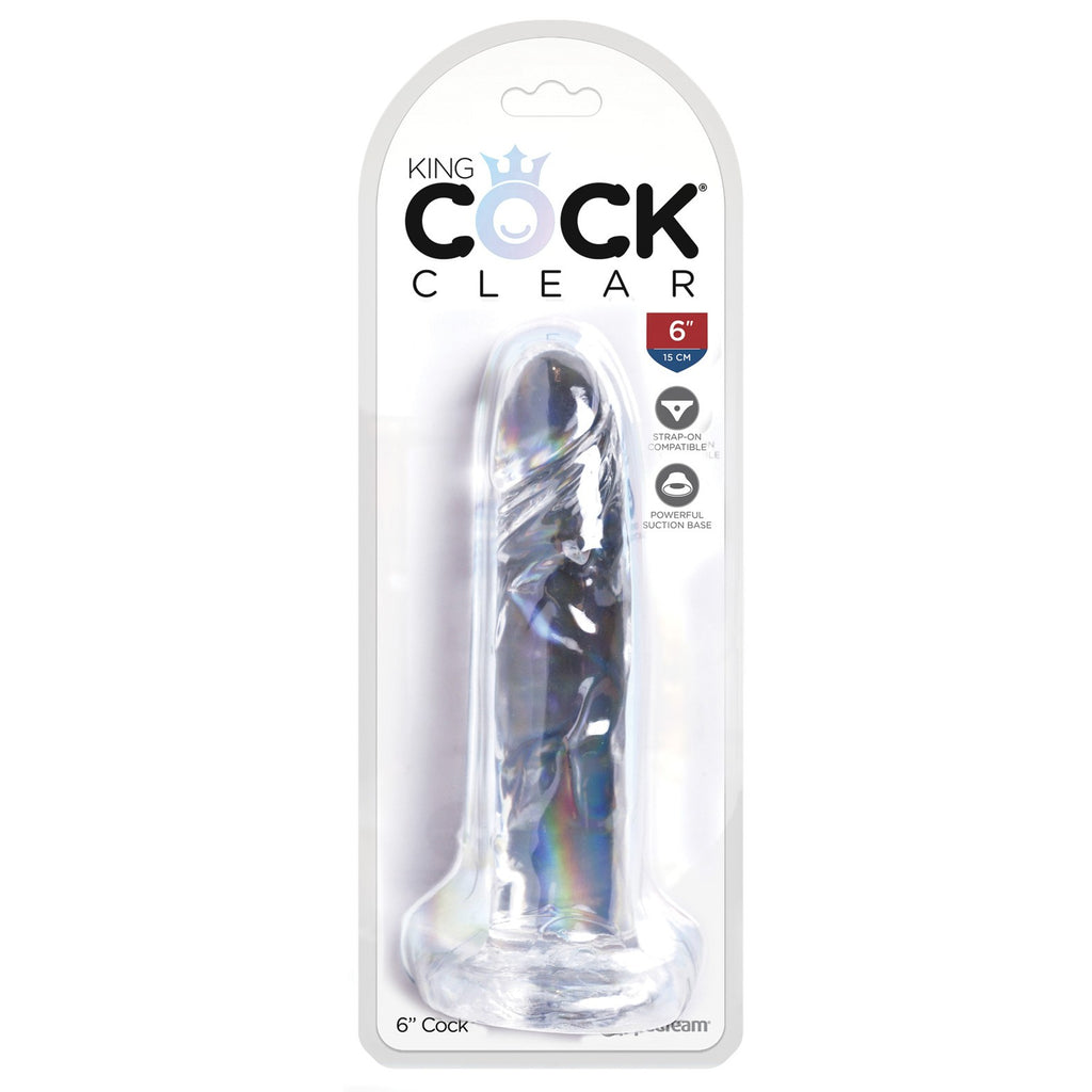 King Cock Clear 6" Cock