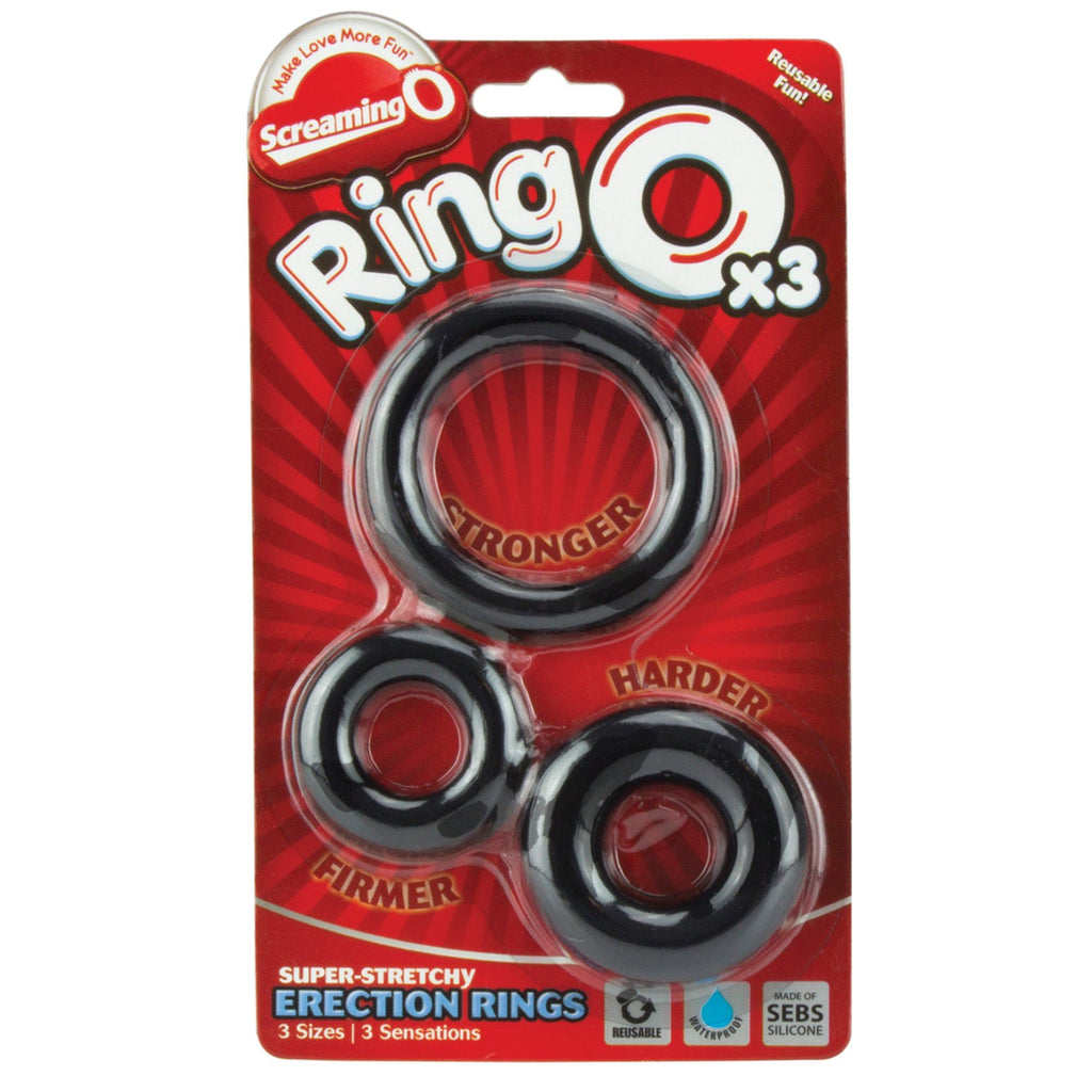 Screaming O RingO - Black Pack of 3