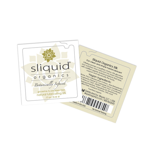 Sliquid Organics Silk Lubricant - .17 oz Pillow