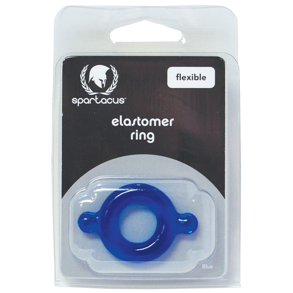 Spartacus Elastomer Cock Ring - Blue