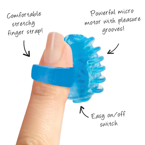 Screaming O FingO Tips Blue - (PACK OF 2)